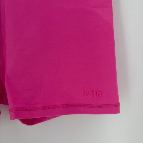 Kith Workout Set Alex Sports Bra & Biker Shorts In Ultra Pink - Picture 7 of 10